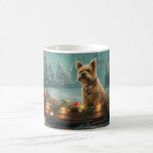 Mug Voyage festif de Noël de Cairn Terrier (Centre)