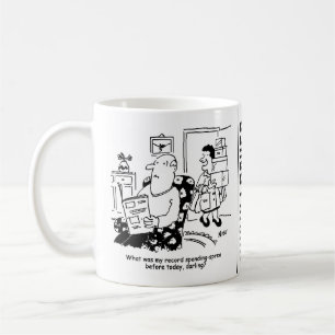 Mug Voyage shopping. Enregistrez les dépenses. Dépasse