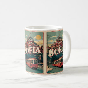 Mug Voyage Sofia, bulgarie cadeaux vintages et souveni