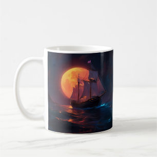 Mug Voyage sous un ciel radieux éclairé par la lune