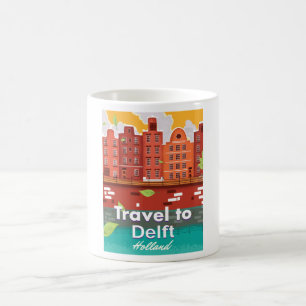 Mug Voyage vers Delft Holland poster voyage