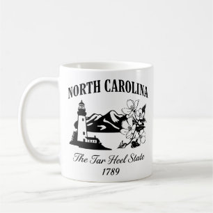 Mug Voyage vintage en Caroline du Nord