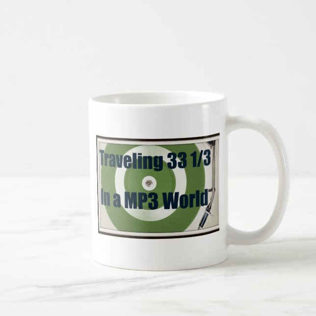 Mug Voyageant 33 1/3 dans un monde MP3 (Droite)