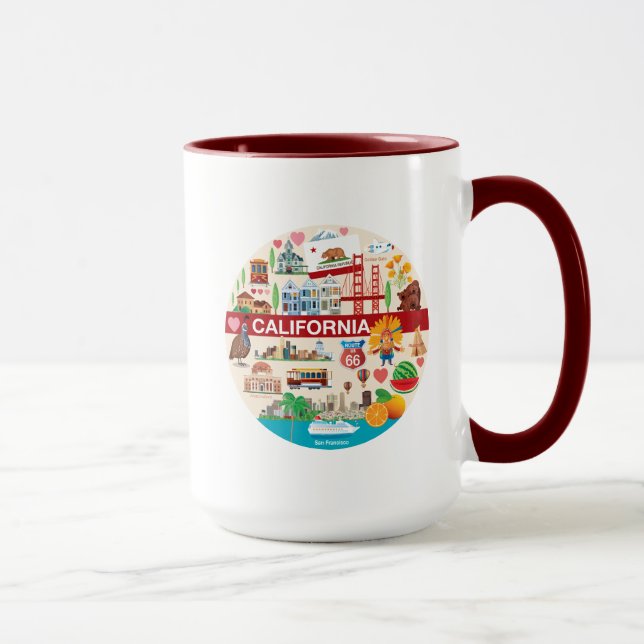 Mug Voyages de la Californie (Droite)