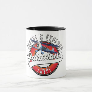 Mug Voyagez explorer le fabuleux logo de l'Egypte.