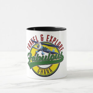 Mug Voyagez explorer le fabuleux logo du Ghana