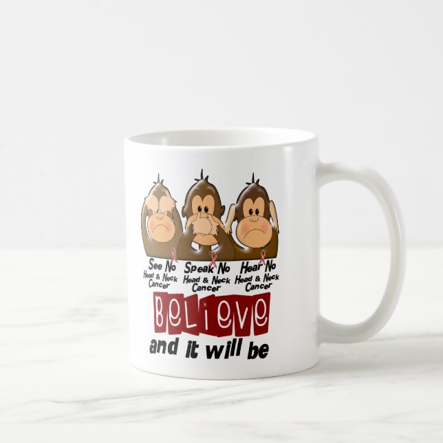 Mug Voyez que parler n'entendez aucun cancer de la (Droite)