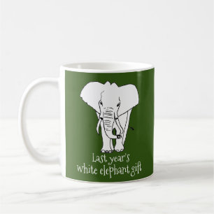 Mug Vrai Blanc Elephant cadeau de Noël Funny