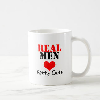 Mug Vrais chats de Kitty de coeur d'hommes (amour)