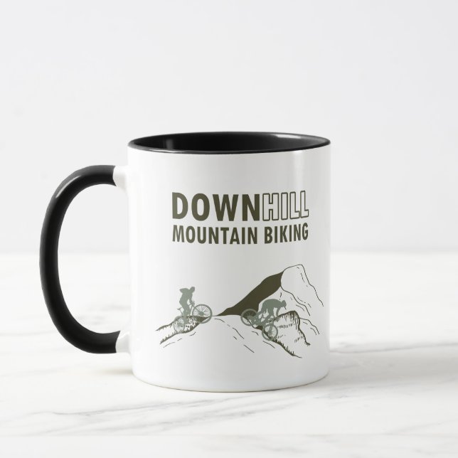 Mug VTT en descente (Gauche)