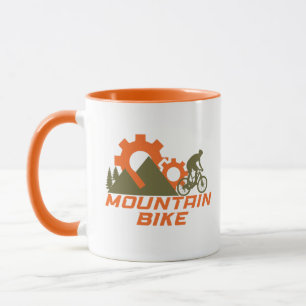 Mug VTT moderne de descente de vélo de montagne