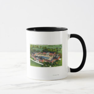 Mug Vue aérienne de centre de récréation de spa de