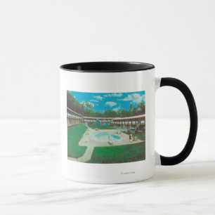 Mug Vue aérienne de la piscine d'or de station de