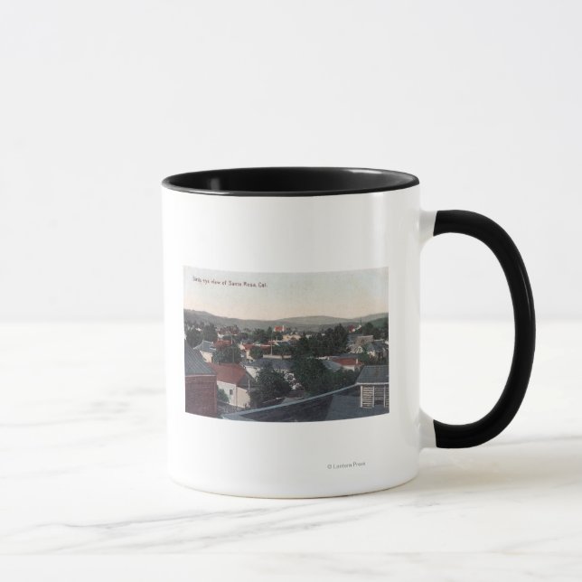 Mug Vue aérienne de la ville de Santa Rosa, CA (Droite)