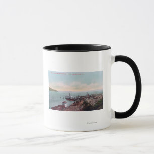 Mug Vue aérienne de l'atterrissage et du nord de ferr