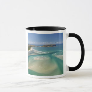 Mug Vue aérienne de l'estuaire, de Sawyer Bay, de Stan