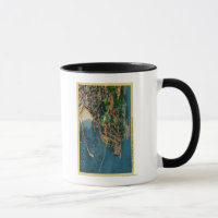 Vue aérienne de Monterey et Presido