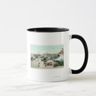 Mug Vue aérienne de Tent City et Amusement Plaza