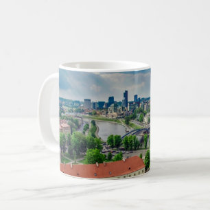 Mug Vue aérienne de Vilnius, Lituanie