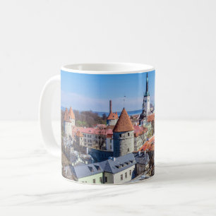 Mug Vue aérienne du centre-ville de Tallinn
