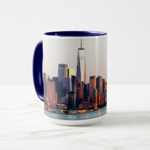 Mug Vue aérienne du World Trade Center du Sunset de N