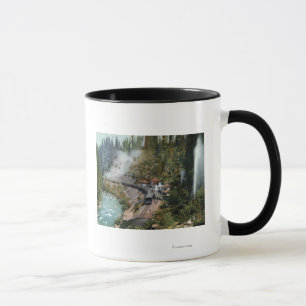 Mug Vue aérienne d'une gare
