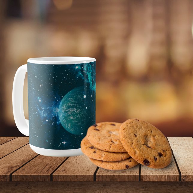 Mug Vue Blue Galactical Planet (Créateur téléchargé)
