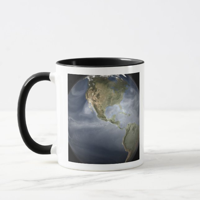 Mug Vue complète de la Terre montrant la vapeur d'eau (Gauche)