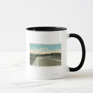Mug Vue creuse de chaussée de pont de Traver