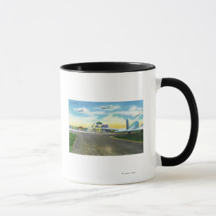 Mug Vue de champ de Brainard, avions débarquant et