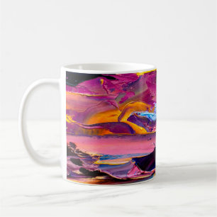 Mug Vue de fermeture d'une palette de peinture à l'hui
