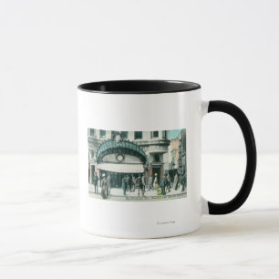 Mug Vue de Kearney et de coin de la rue du marché