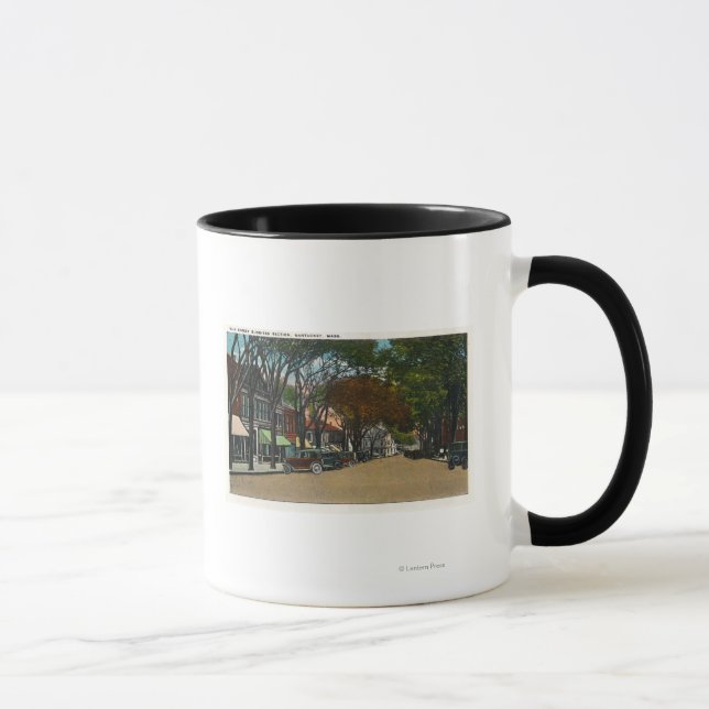 Mug Vue de la rue principale de la section des affaire (Droite)