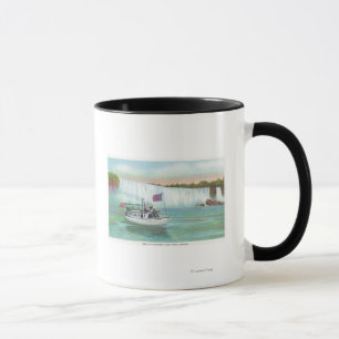 Mug Vue de la servante du bateau de plaisance