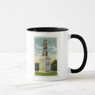 Mug Vue de la statue minuscule d'homme