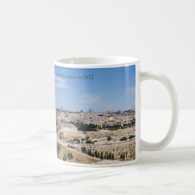 Mug Vue de la vieille ville de Jérusalem en 2012 (Droite)