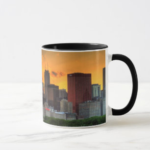 Mug Vue de l'horizon de Chicago d'Adler