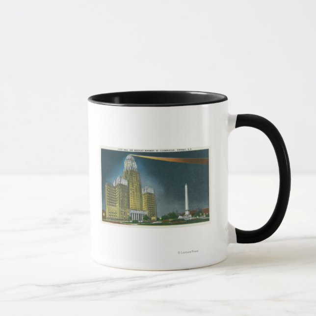 Mug Vue de l'hôtel de ville éclairé (Droite)