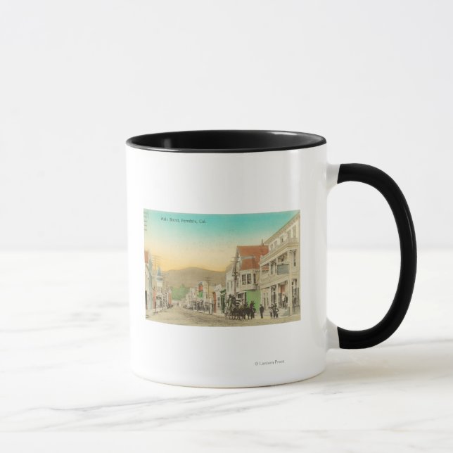 Mug Vue de Main Street, Chariot Carrie (Droite)