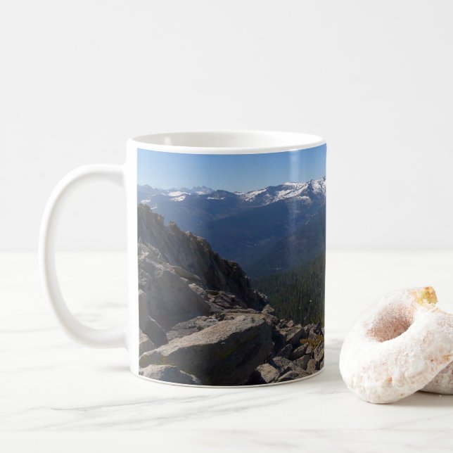 Mug Vue de Mitchell Peak au parc national Sequoia (Avec donut)
