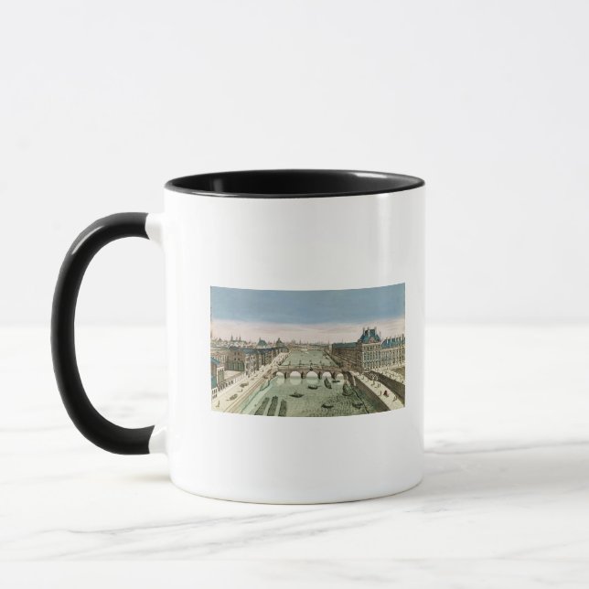 Mug Vue de perspective de Paris du Pont royal (Gauche)