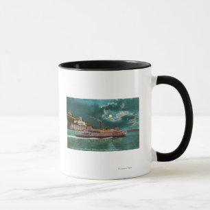 Mug Vue de phare d'île de Yerba Buena la nuit