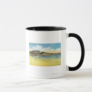 Mug Vue de plage de York de l'hôtel et de l'union de