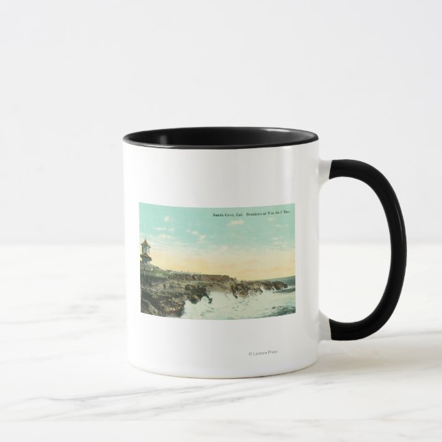 Mug Vue des brasseurs à Vue de l'EauSanta Cruz, CA (Droite)