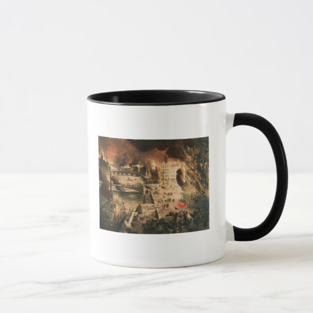 Mug Vue des feux à Paris pendant la commune (Droite)