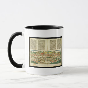 Mug Vue d'oeil d'oiseau de Ratisbonne, de Nuremberg ch