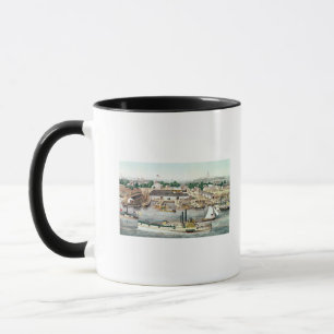 Mug Vue d'oeil d'oiseau de sixième quai de rue