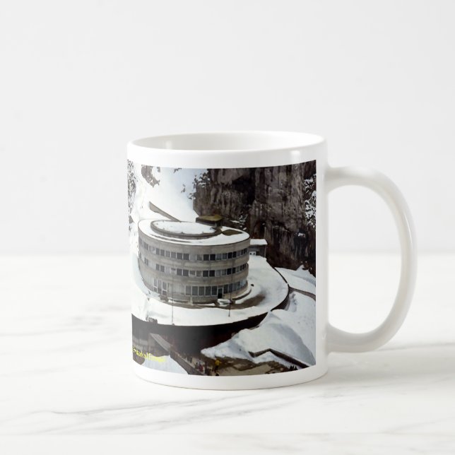 Mug Vue du sommet, Mt. Pilatus, Suisse l'Europe (Droite)