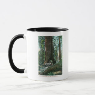 Mug Vue du transport de chevaux sous l'arbre Wawona