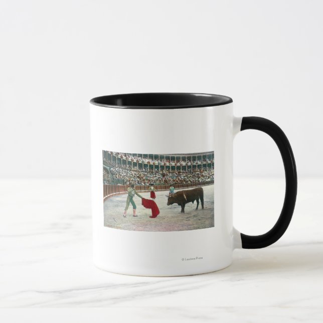 Mug Vue d'un Matador sur le point de projeter le BullS (Droite)